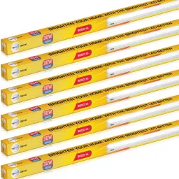 Garnet 30W LED Batten | Cool Day Light (6500K) Pack of 6 30 W 114 cm Tube Light-17