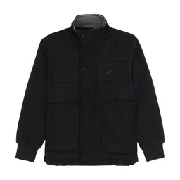 Status Quo Boys Geometric Colourblocked Tailored Jacket with Patchwork-image-30