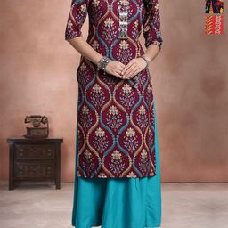 Anouk Rustic Pack Of 4 Women Ethnic Motifs Printed Crepe Kurta-image-36