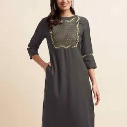 MIRCHI FASHION Women Thread Work Kurta-image-48