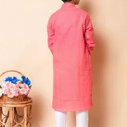 NFC CREATION Boys Embroidered Regular Thread Work Kurta with Pyjamas image 4
