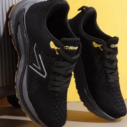 HITWAY Black Non-Marking Mesh Walking Sports Shoes-image-125