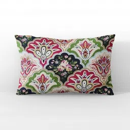 HARYANA HOOPS Pink & Green Ethnic Motifs 220 TC Queen Bedsheet Set 2.50m x 2.25m-image-34