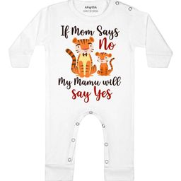 Arvesa My Mamu Will Say Yes Printed Bodysuit-image-50