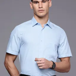 Louis Philippe Pure Cotton Textured Classic Fit Formal Shirt-picture-19