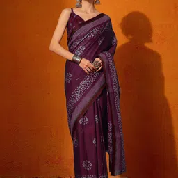 Mitera Batik Pure Cotton Bagru Saree-picture-20
