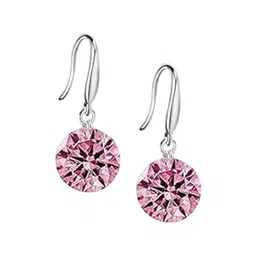 Nilu's Collection Set Of 3 Silver-Plated Light Weight CZ & Crystal Drop Earrings-23