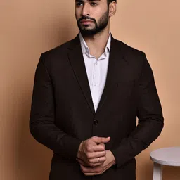 PRINTINDIA Notched Lapel Single Breasted Formal Blazer-picture-53