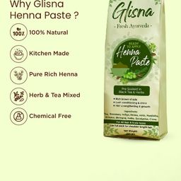 GLISNA Set Of 2 Ready To Apply Henna Paste - 220 g Each - Brown image 4