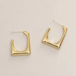 FIMBUL Square Hoop Earrings-19