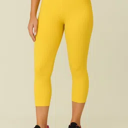 LYCOT Women Solid Mid Rise Swim Capri-42