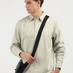 Calvin Klein Jeans Men Spread Collar Solid Cotton Relaxed Fit Casual Shirt-image-18