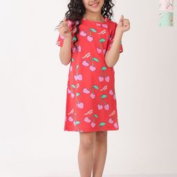 Anthrilo Girls Pack of 3 Printed Nightdress-image-93