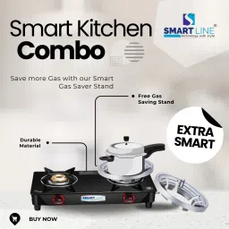 2 Burner Magic LPG Stove With Gas Saver Combo Glass Manual Gas Stove-image-47