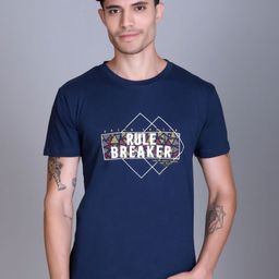 BeriBlu Men Typography Printed Round Neck Cotton T-shirt-image-41