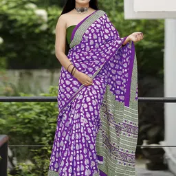 Mitera Paisley Bagru Saree-image-28