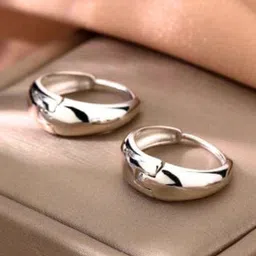 The Roadster Lifestyle Co Set Of 2 Silver & Gold Plated Stainless Steel Hoop Earrings-11