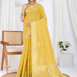 TASRIKA Woven Design Zari Tissue Banarasi Saree-50