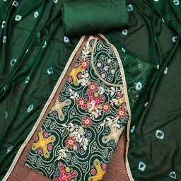 HERE&NOW Embellished Unstitched Dress Material-picture-24