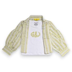 Gini and Jony Girls Striped Cotton Shirt Style Crop Top With Inner Tee-picture-15