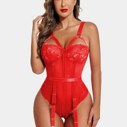 FIMBUL Women Self Design Shoulder Straps Neck Baby Dolls-image-55