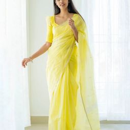 zinzraa Woven Design Zari Pure Cotton Saree-picture-45