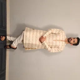 BALAJI CREATION Men Cotton Solid Straight Kurta-image-40