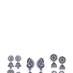 Sangria Silver-Plated Alloy Earrings-picture-1
