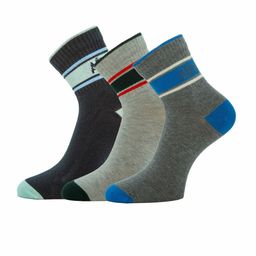 Aeropostale Men Pack Of 3 Striped Flat Knit Ankle-Length Socks-image-67