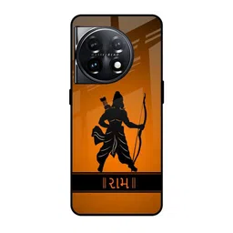 QRIOH Orange & Black Rama Printed OnePlus 11 5G Back Case-picture-17