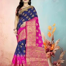 DIVASTRI Woven Design Pure Silk Banarasi Saree-picture-18