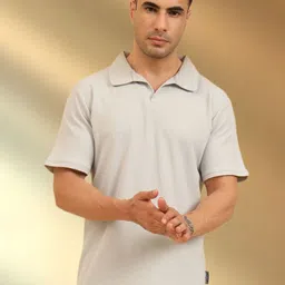 UNIQSOME Men Self Design Polo Collar Soft Cotton T-shirt-picture-41
