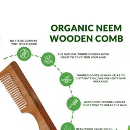 averX Kacchi Neem Wood Comb image 4