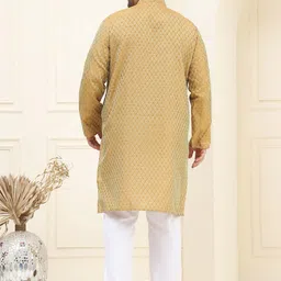 SOJANYA PLUS Men Regular Kurta with Pyjamas image 5