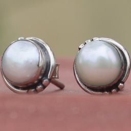 FUSIONARI women 925 Sterling Silver Stud Earrings Women-image-1
