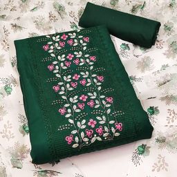 Rangtulika Ethnics Embroidered Unstitched Dress Material-picture-17