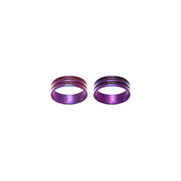 Dynamic Retail Global Set of 2 Rings for Men & Women, Purple-Purple Alloy Ring ()-image-0