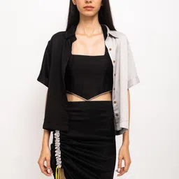 Neora Colorblocked Top & Shirt With Skirt Co-Ords-picture-30