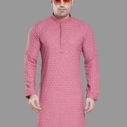 PulseIQ Men Embroidered Chikankari Kurta-image-30