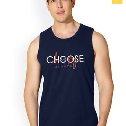 SLOWLORIS Pack Of 2 Printed Combed Cotton Gym Vests VSL26 CMB(CHS NAVY)(ADV YELLOW)-image-84