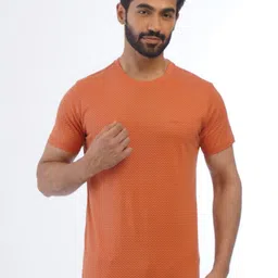 ONE SKY Men Geometric Printed Round Neck Cotton T-shirt-picture-39