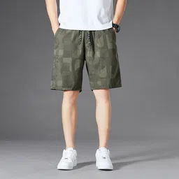 StyleCast x Revolte Men Printed Regular Fit Mid-Rise Cotton Shorts-picture-23