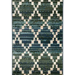 Sapana Carpet-Mats Blue Geometric No Shredding Polyester Carpet image 2