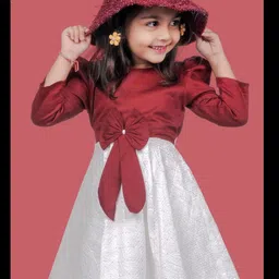 TIOR Maroon Cotton Dresses-picture-39