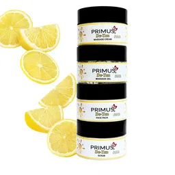 PRIMUS 4 Steps De-tan Facial Kit With Kojic Acid For Face & Body - 200 g Each-image-33