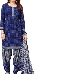 attigo Unstitched Printed Cotton Blend Kurta & Patiyala Dress Material with Dupatta-picture-36