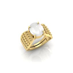 todani jems 4.25 Ratti Moonstone Stone Certified Gemstone Gold Plated | Adjustable Ring With Lab Certificate-picture-27