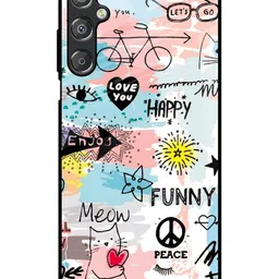 QRIOH Typography Printed Samsung Galaxy F15 5G Back Case Mobile Accessories-49