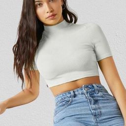 Dream Beauty Fashion Women High Neck Fitted Crop Top-picture-15