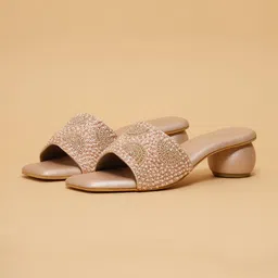 ERIDANI Embellished Ethnic Block Mules-53
